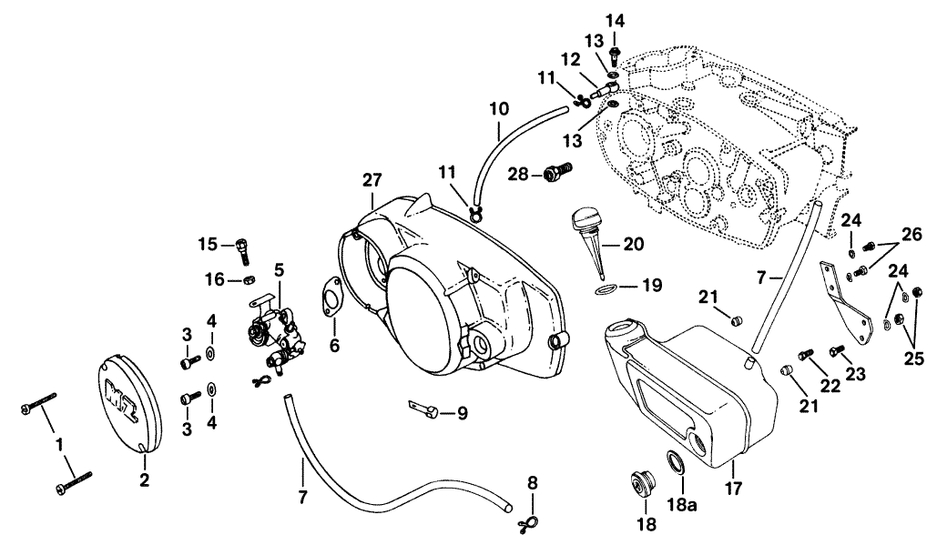 Ersatzteilkatalog Motor Frischldosierung MZ ETZ 125/150