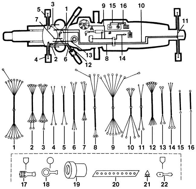 Ersatzteilkatalog elektrische Ausrstung Kabelbaum Stecker MZ ETZ 125/150