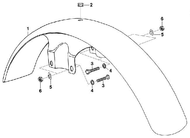 Ersatzteilkatalog Kotflgel Schutzblech vorn MZ ETZ 250