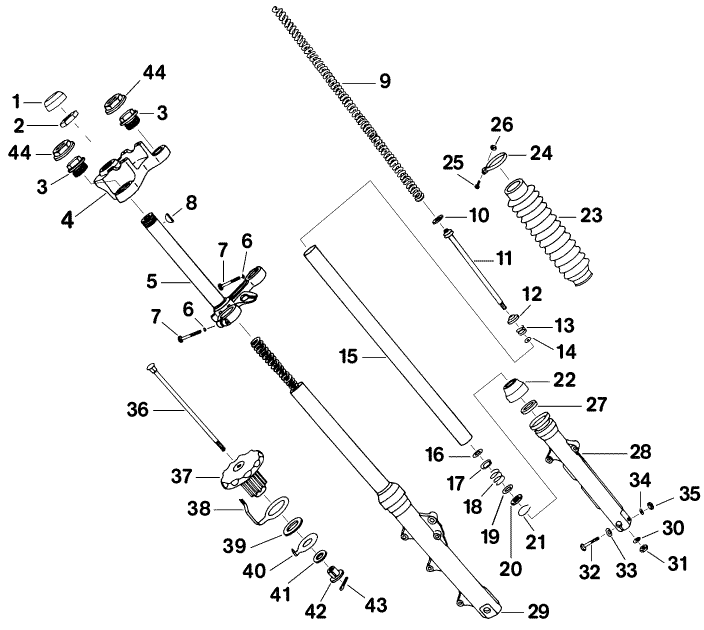 Ersatzteilkatalog Fahrgestell Telegabel Gleitrohr Seitenwagen Gespannausfhrung Rep satz MZ ETZ 250