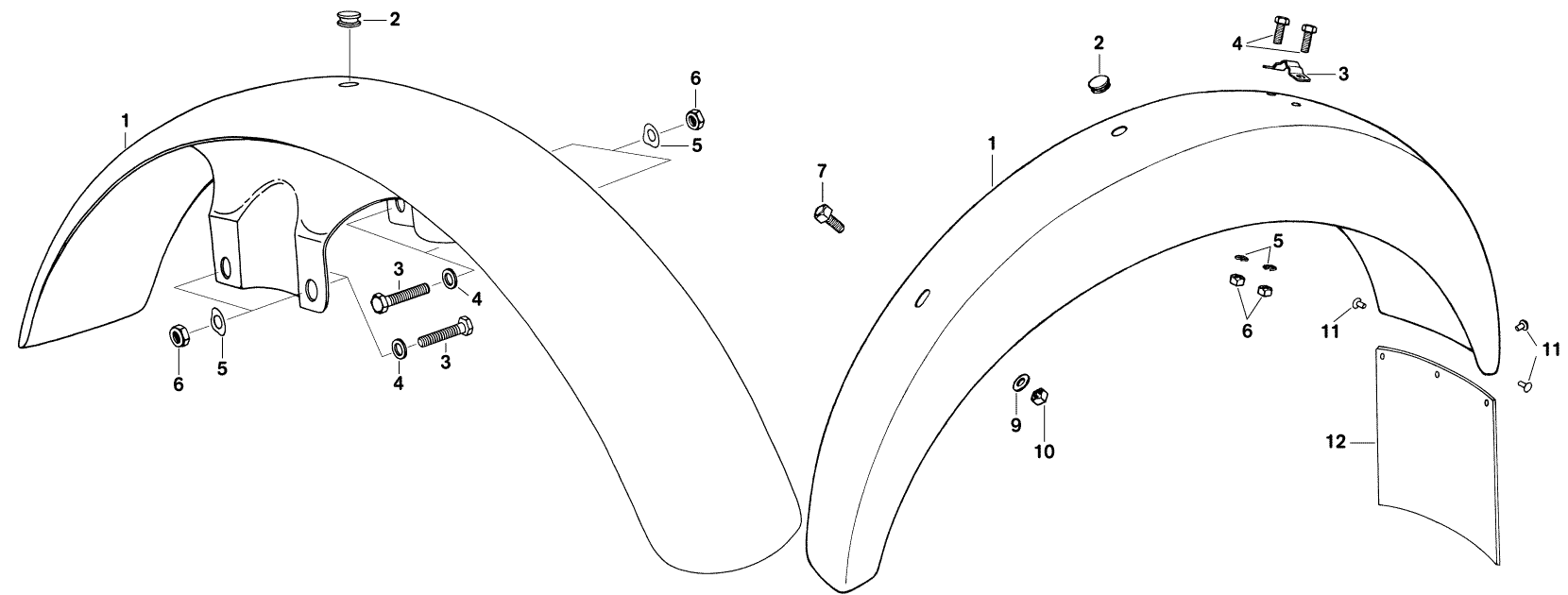 Ersatzteilkatalog Fahrgestell Kotflgel vorn und hinten MZ ETZ 125/150